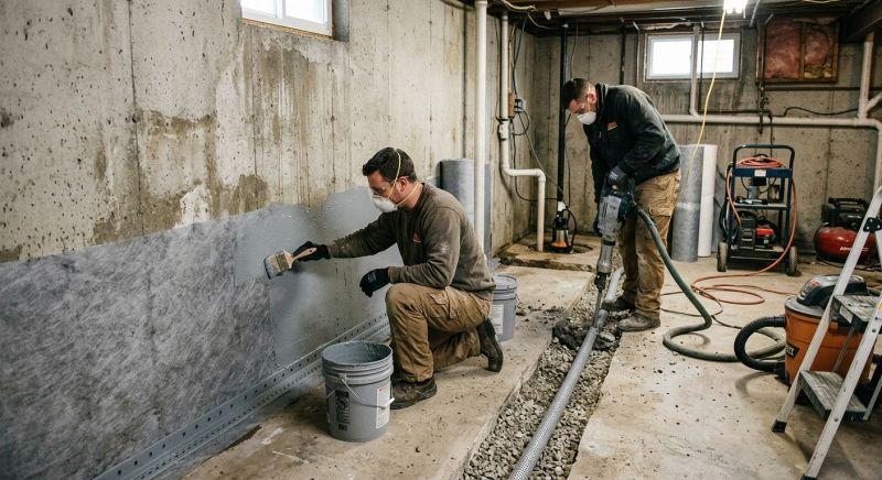 Basement Walls Waterproofing in Montgomery, AL