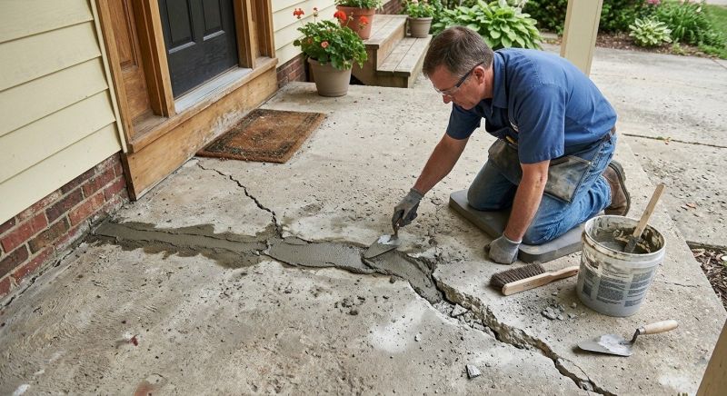 Porch Crack Repair in Des Moines, IA
