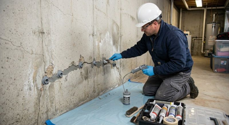 Basement Crack Repair in Tampa, FL