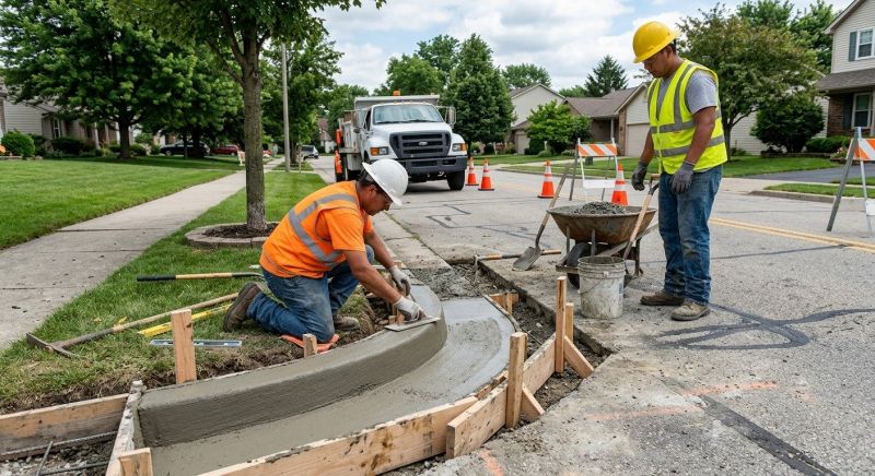 Concrete Curbing Repair in Des Moines, IA