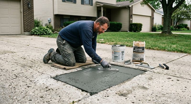 Concrete Driveway Patching in Corpus Christi, TX