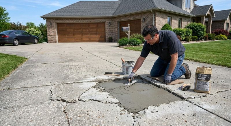 Concrete Driveway Patching in Corpus Christi, TX