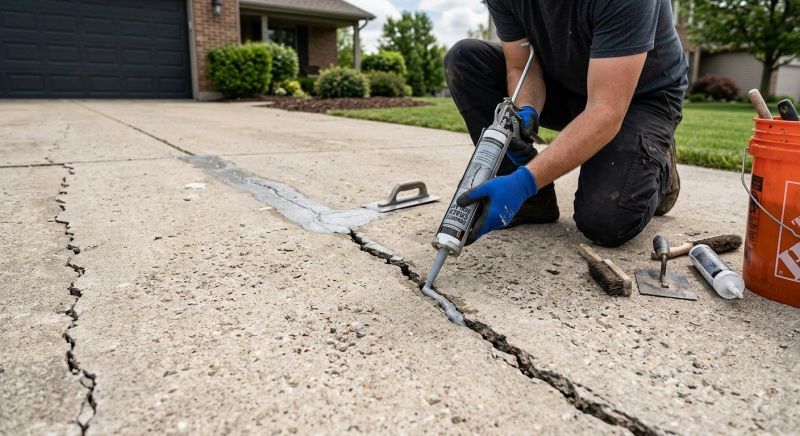 Concrete Driveway Patching in West Des Moines, IA