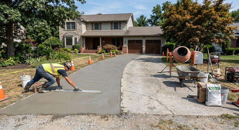 Concrete Driveway Resurfacing in Miami Dade County, FL