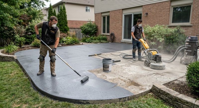 Concrete Patio Refinishing in Corpus Christi, TX