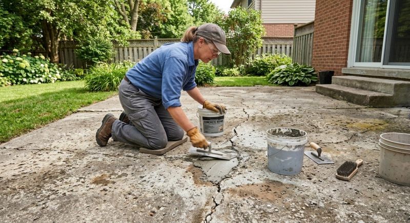 Concrete Patio Repair in Des Moines, IA