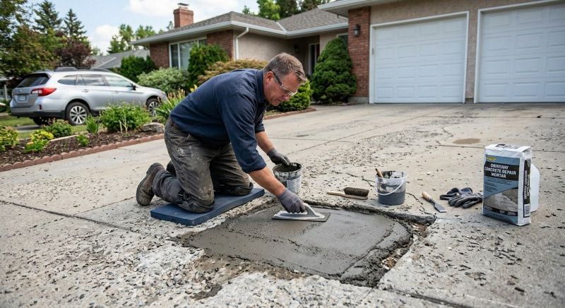 Driveway Slab Repair in Des Moines, IA