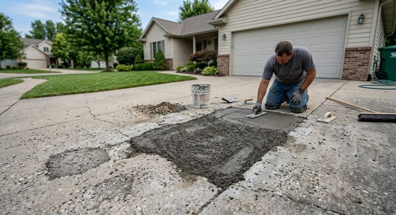 Driveway Spalling Repair in Des Moines, IA