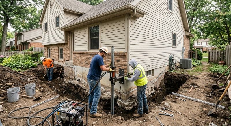 Exterior Foundation Repair in Columbus, OH