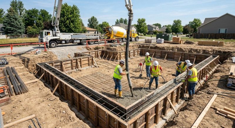 Foundation Pouring in Columbus, OH