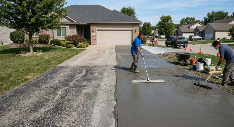 Garage Concrete Resurfacing in West Des Moines, IA