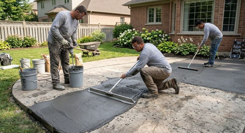 Patio Resurfacing in Des Moines, IA