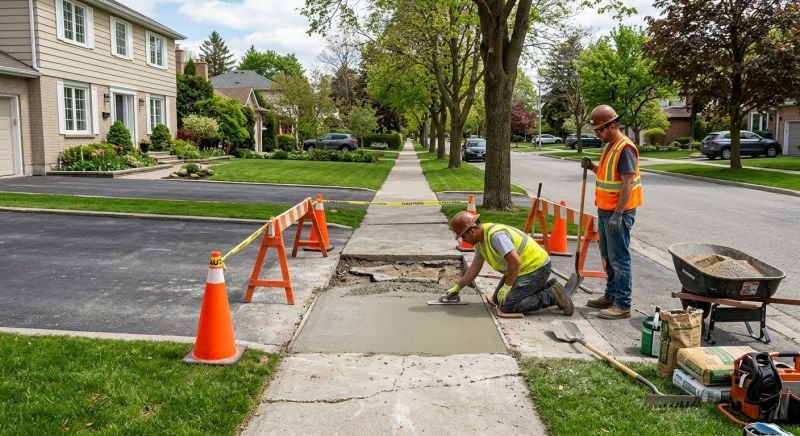 Sidewalk Concrete Repair in Des Moines, IA
